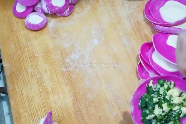 彩色水饺皮的做法图解7
