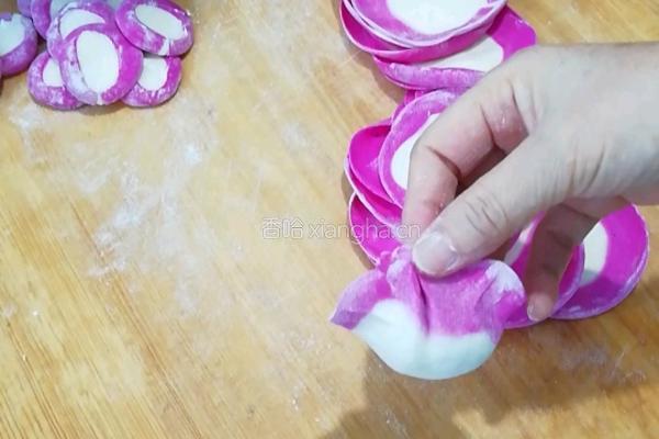 彩色水饺皮的做法图解8