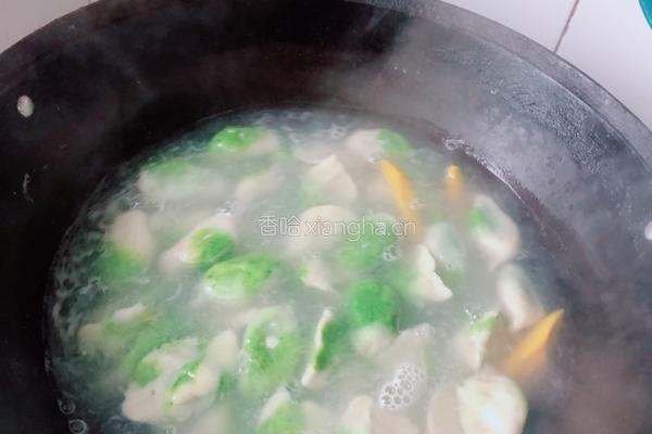 绿色水饺的做法图解6