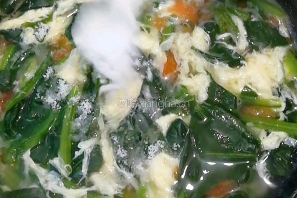 菠菜鸡蛋汤的做法图解7