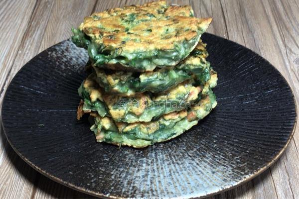 苕叶鸡蛋饼的做法图解8
