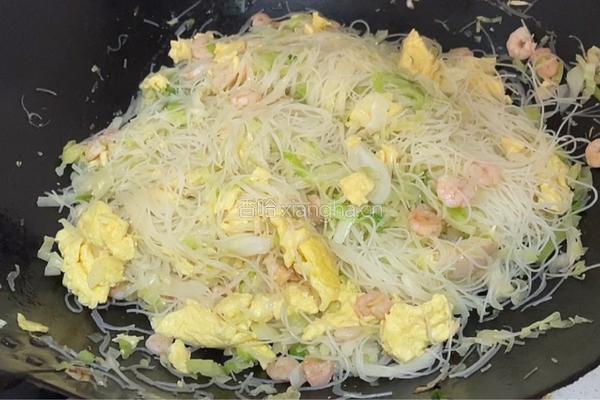 包菜鸡蛋炒粉丝的做法图解13