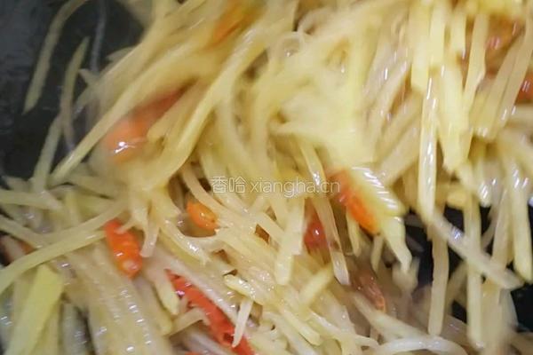 酸辣土豆丝的做法图解3
