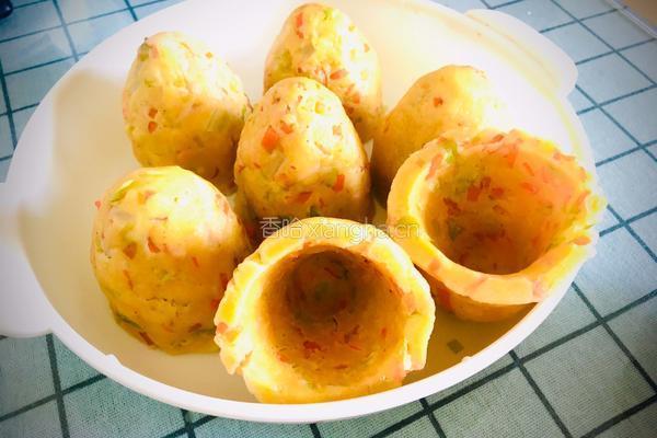 蔬菜玉米面窝窝头的做法图解10