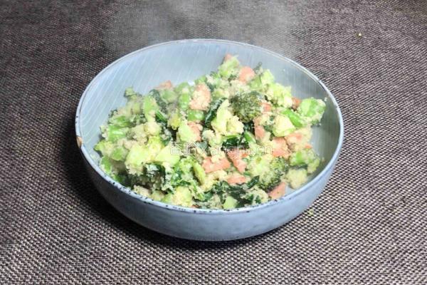 火腿西兰花炒豆渣的做法图解10