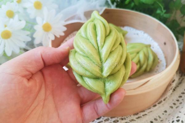 菠菜柳叶馒头的做法图解14