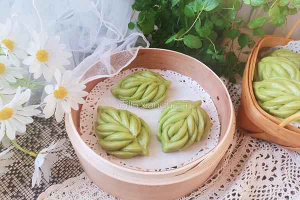 菠菜柳叶馒头的做法图解15