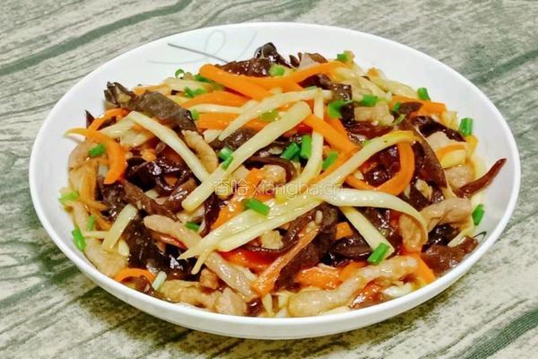 茭白炒肉丝的做法图解15