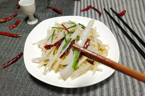 酸辣藕丝的做法图解8