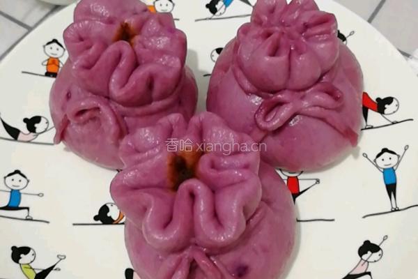 紫薯豆沙福袋的做法图解12
