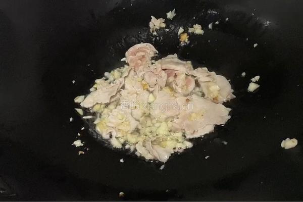 肉片炒上海青的做法图解4