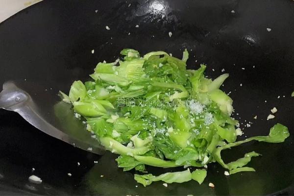 蒜蓉芥菜的做法图解6