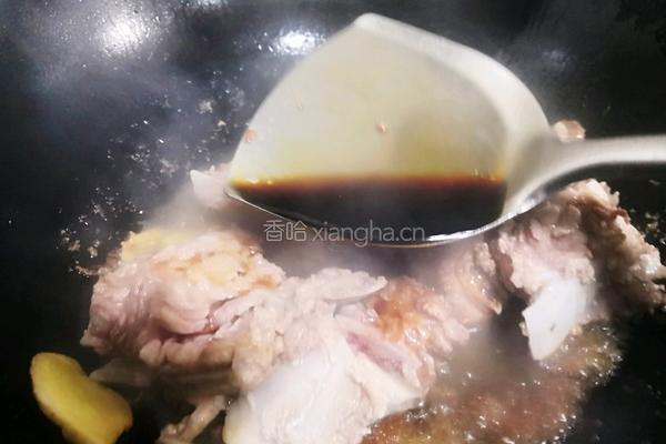 菊花菜烧牛排骨的做法图解5