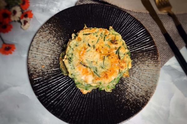 鲜虾韭菜饼的做法图解10