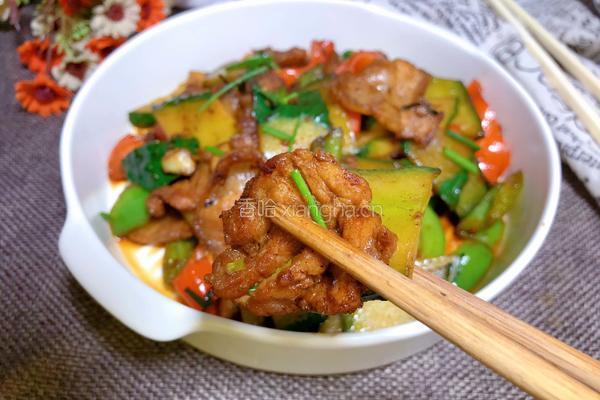 黄瓜炒肉的做法图解12