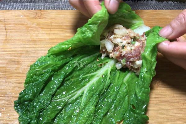 白菜包肉的做法图解7