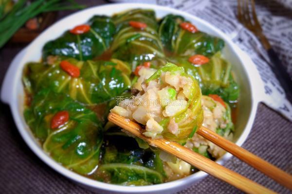 白菜包肉的做法图解15