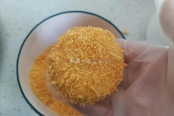 南瓜香蕉芝士饼的做法图解12
