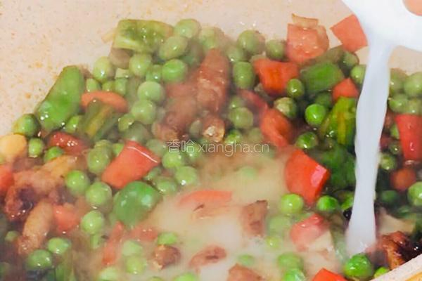 豌豆米炒肉的做法图解14