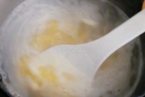 猪肝菠菜粥的做法图解4