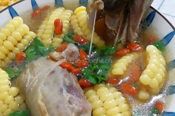 玉米段羊腿汤的做法图解6