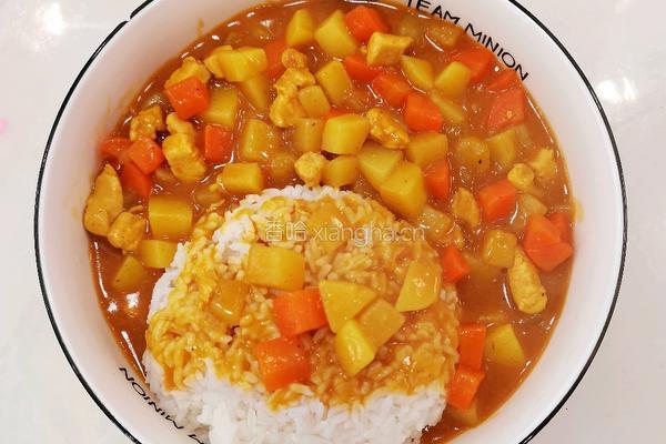 咖喱鸡肉饭的做法图解9