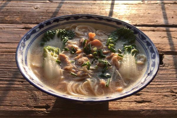 青菜肉丝汤面的做法图解10