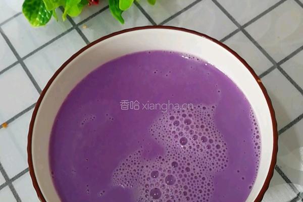 山药紫薯牛奶的做法图解6