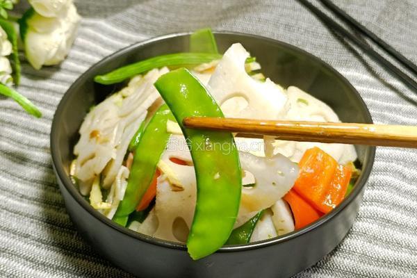 荷兰豆炒藕片的做法图解10