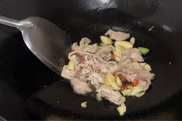 儿菜炒肉片的做法图解4