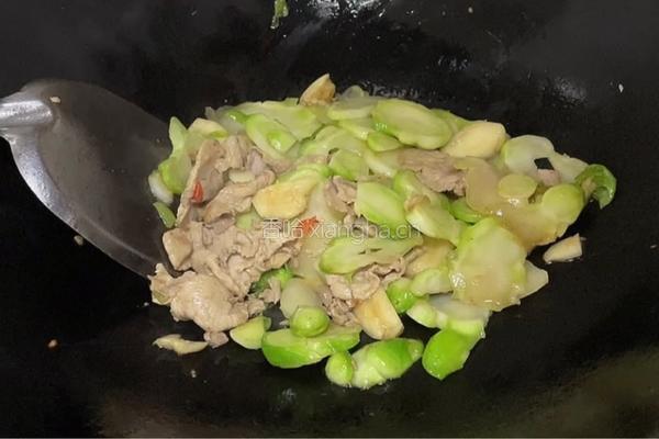 儿菜炒肉片的做法图解6