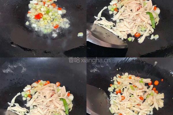 鸡肉丝炒年糕的做法图解3