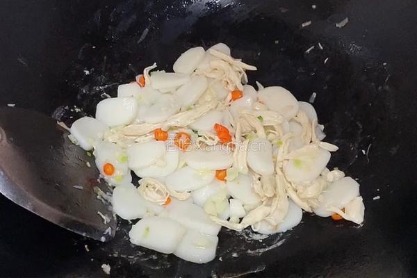鸡肉丝炒年糕的做法图解5