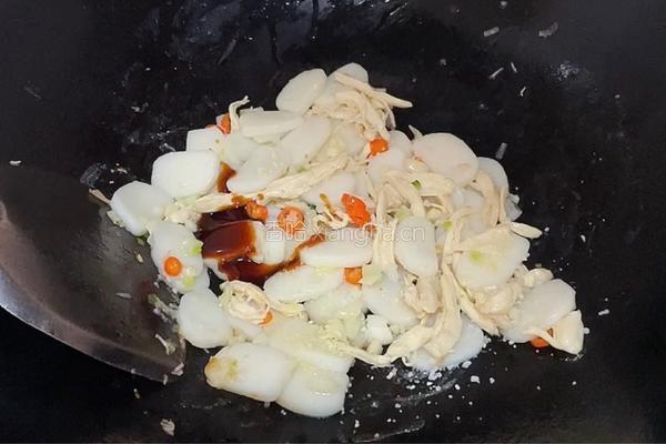 鸡肉丝炒年糕的做法图解6