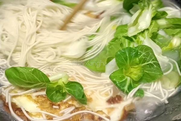青菜鸡蛋汤面的做法图解6