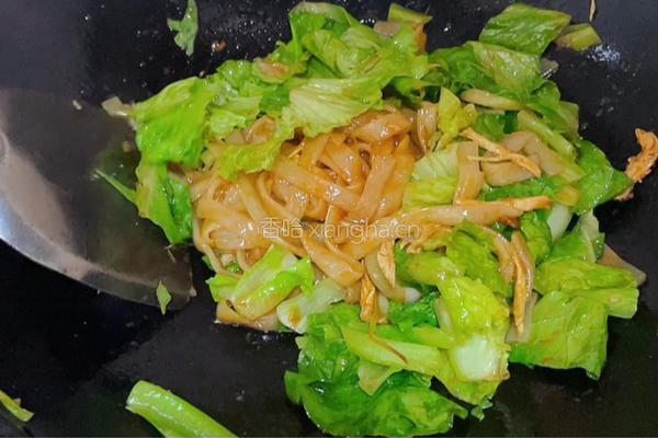 鸡肉丝炒河粉的做法图解10