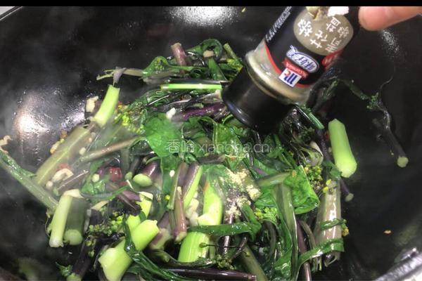 麻辣红菜苔的做法图解6