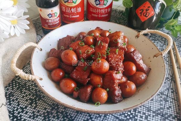鹌鹑蛋红烧肉的做法图解12