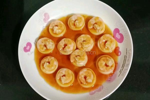玉子豆腐蒸虾仁的做法图解11