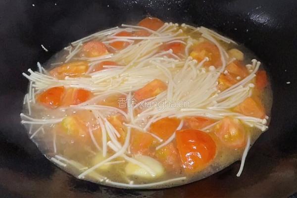 金针菇番茄汤的做法图解9