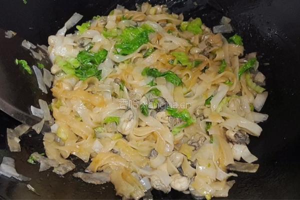 海蛎炒河粉的做法图解10