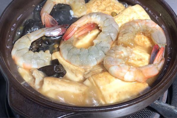 鲜虾豆腐煲的做法图解13