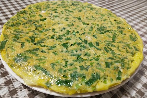韭菜玉米鸡蛋饼的做法图解8