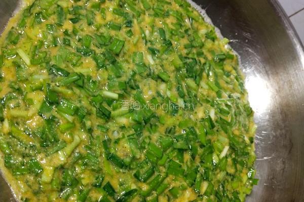 韭菜玉米鸡蛋饼的做法图解5