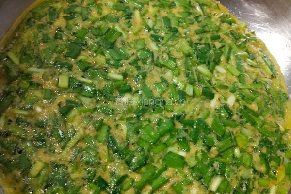 韭菜玉米鸡蛋饼的做法图解7