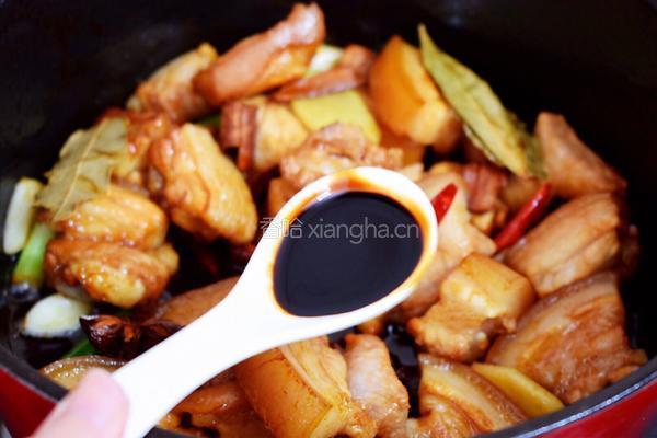 红烧肉炖鹌鹑蛋的做法图解9
