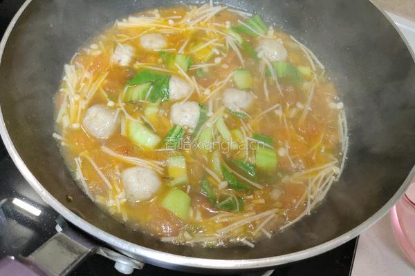 金针菇番茄汤的做法图解15