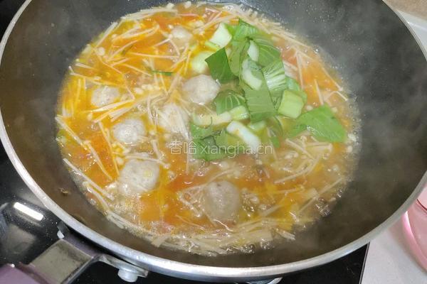 金针菇番茄汤的做法图解14