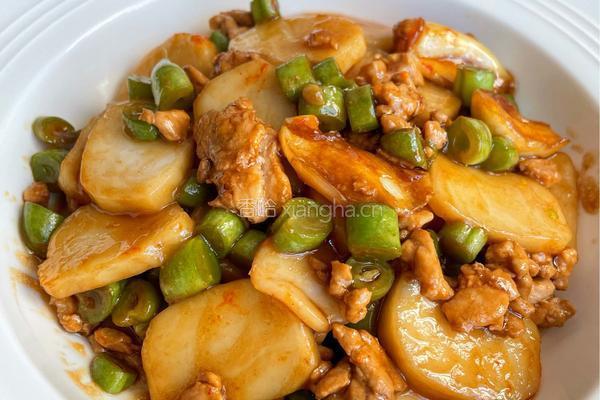 红烧豆角年糕的做法图解10