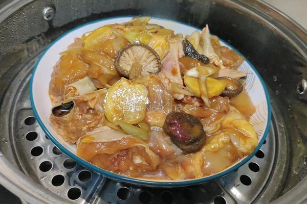 冬菇蒸滑鸡的做法图解8